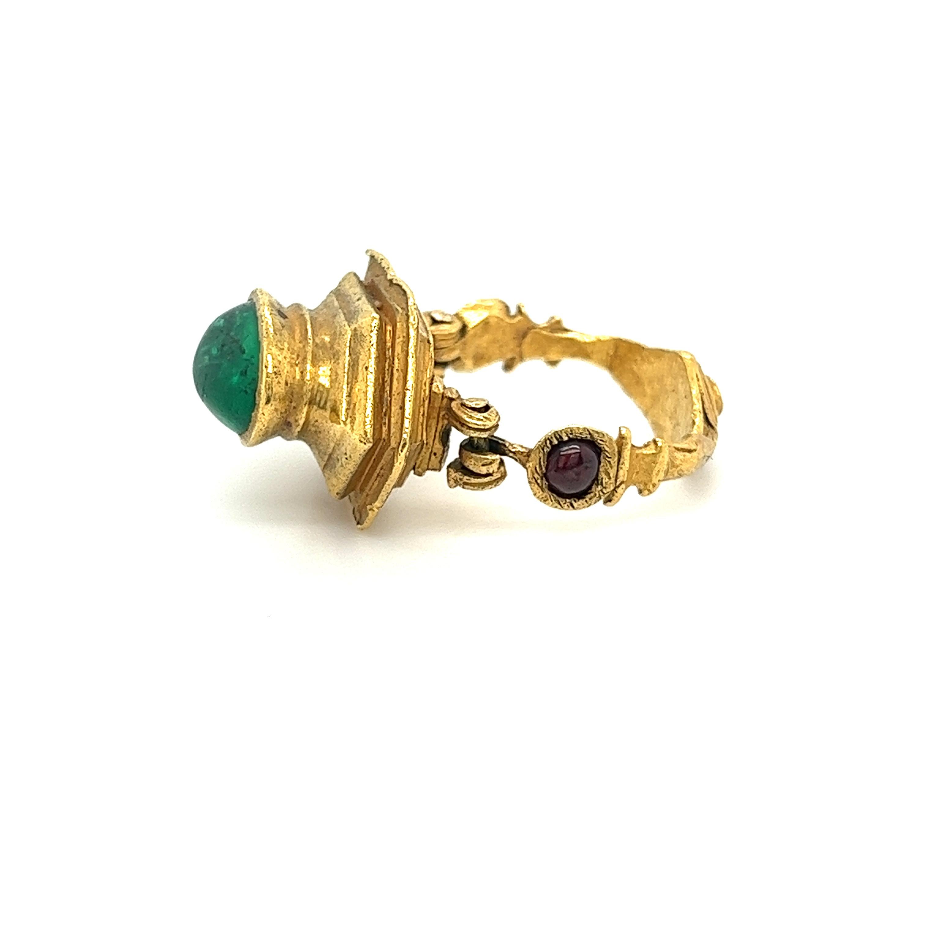 egyptian emerald ring