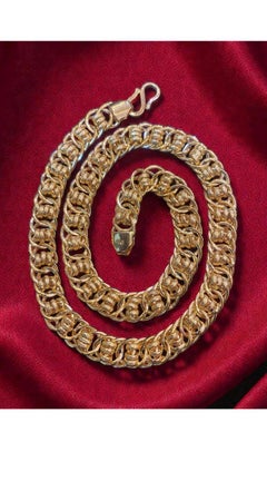 22K Gold Elegant Dubai Unisex Link Chain Necklace i