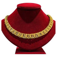 22K Gold Elegant Dubai Unisex Link Chain Necklace i