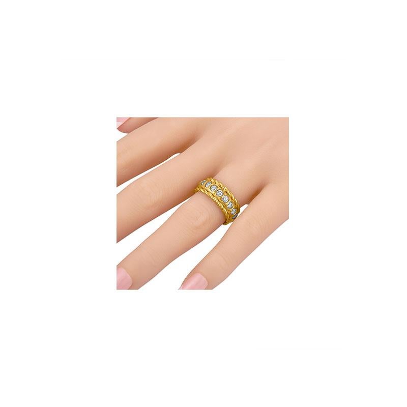 22k Gold Eternity Band, Large In New Condition For Sale In New York, NY