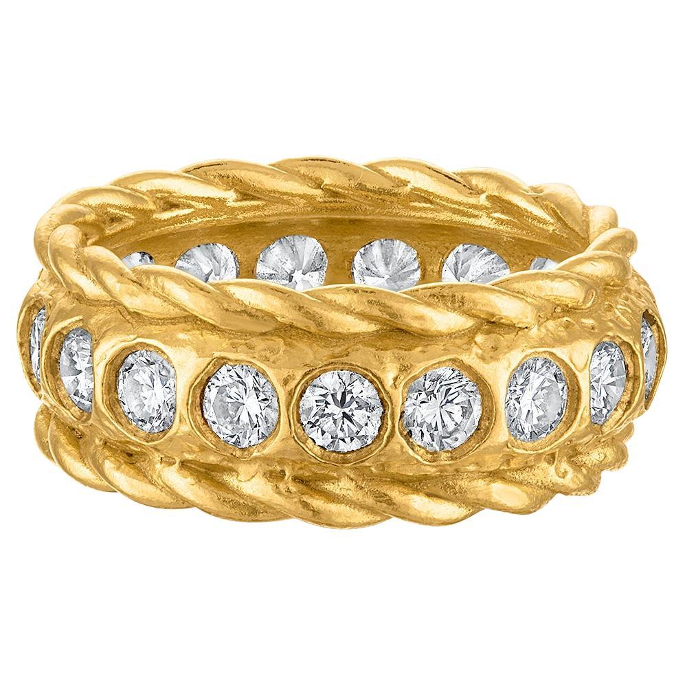 22k Gold Eternity Band, Large