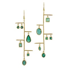 Emerald Dangle Earrings