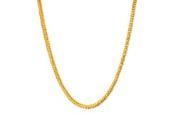 22k Gold Hand Woven Chain by Tagili Designs