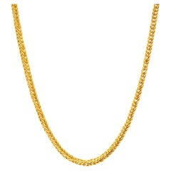 22k Gold Hand Woven Chain by Tagili Designs
