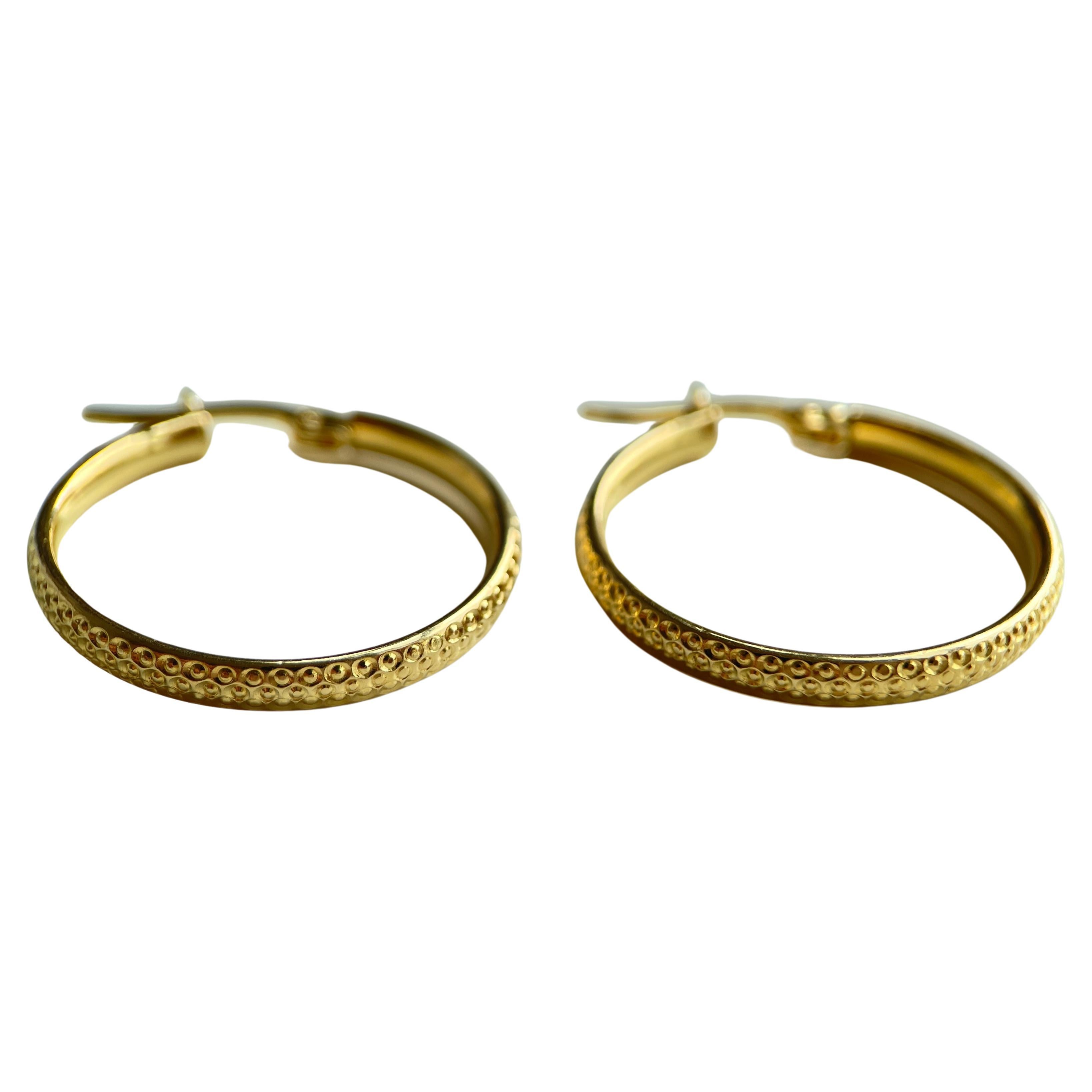 Créoles en or 22k - Or pur 916 (taille 20mm), 4.02g