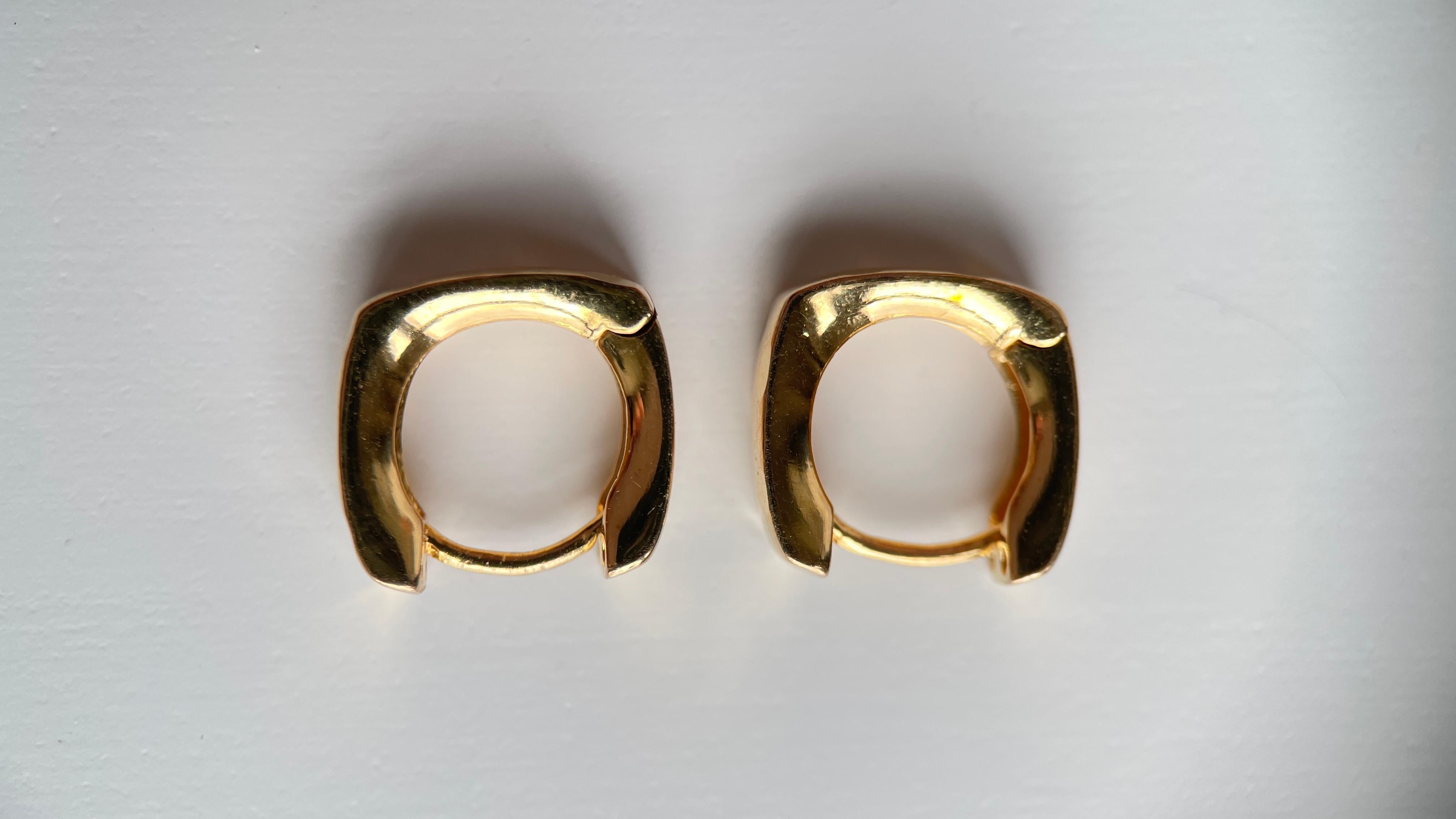 Pendientes de aro de oro 22k - Oro puro 916 (Tamaño 9mm) -4.26g en Nuevo estado para la venta en Singapore, SG
