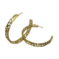 22k Gold Hoop Earrings