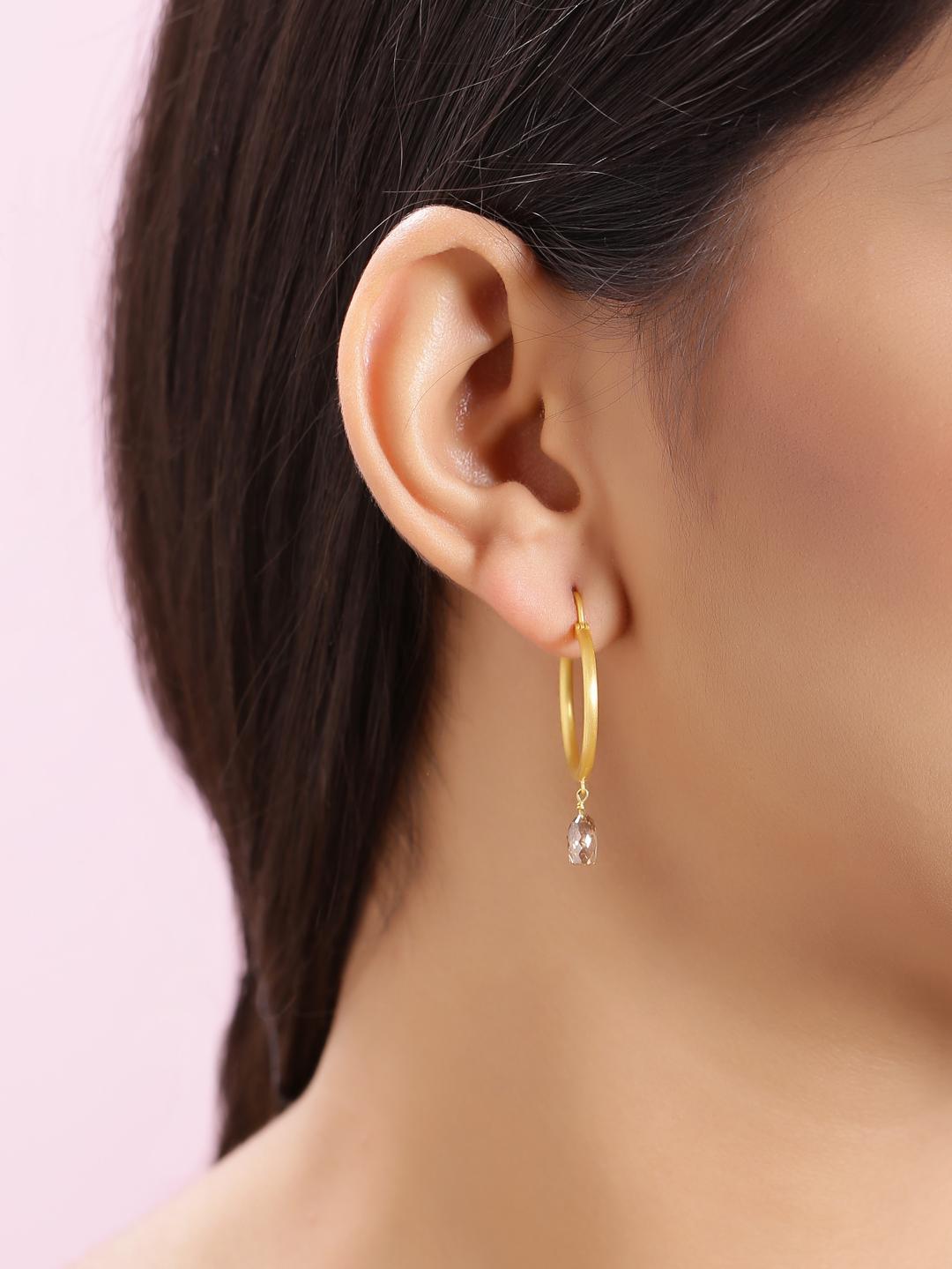 22 carat gold hoop earrings