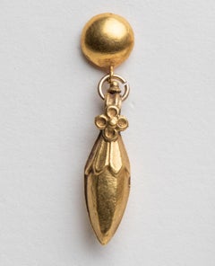 22K Gold Indian Drop Earrings