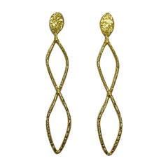 22k Gold Infinity Earrings