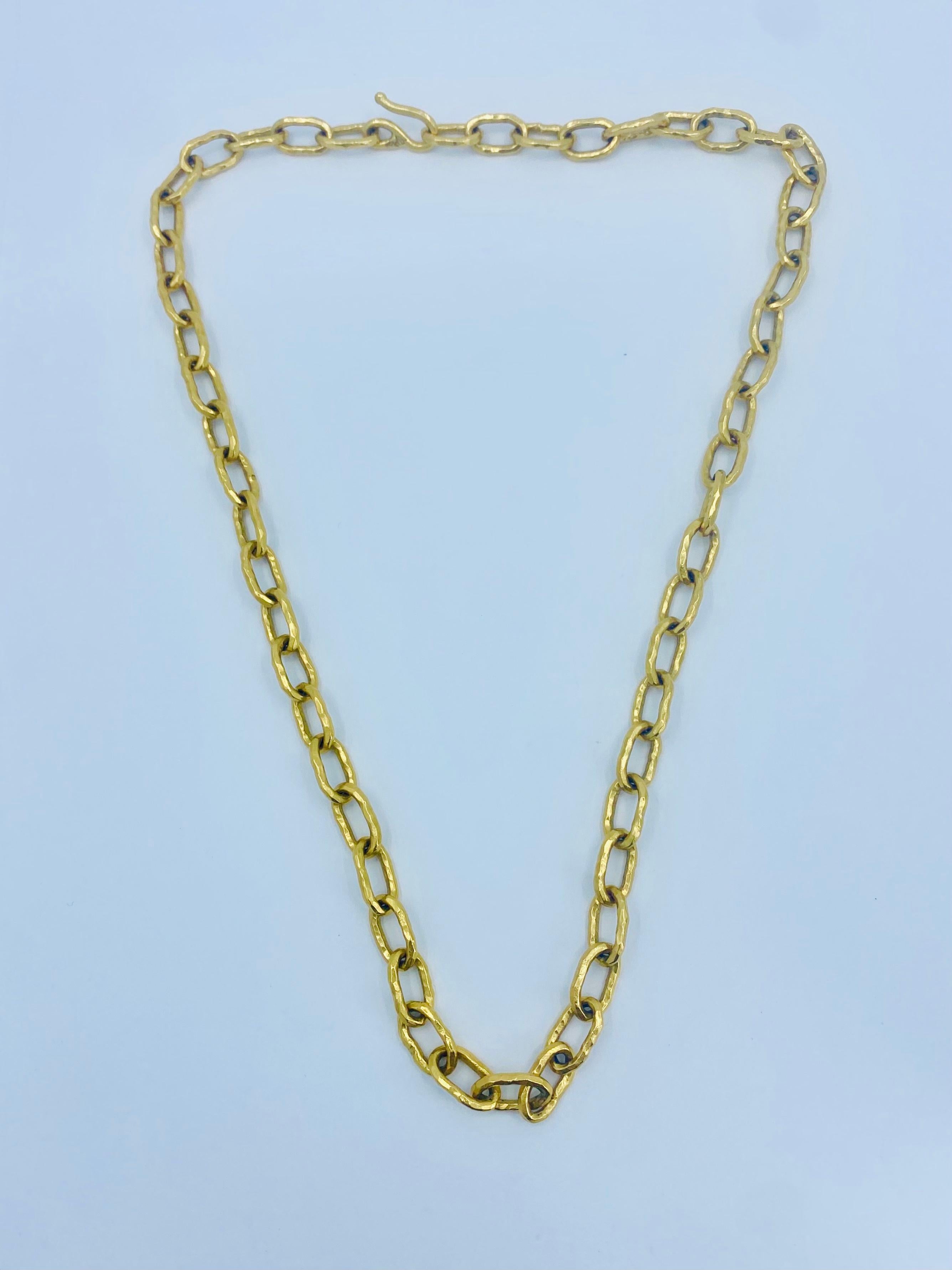 22k Gold Jean Mahie Figural Pendant Necklace For Sale 1