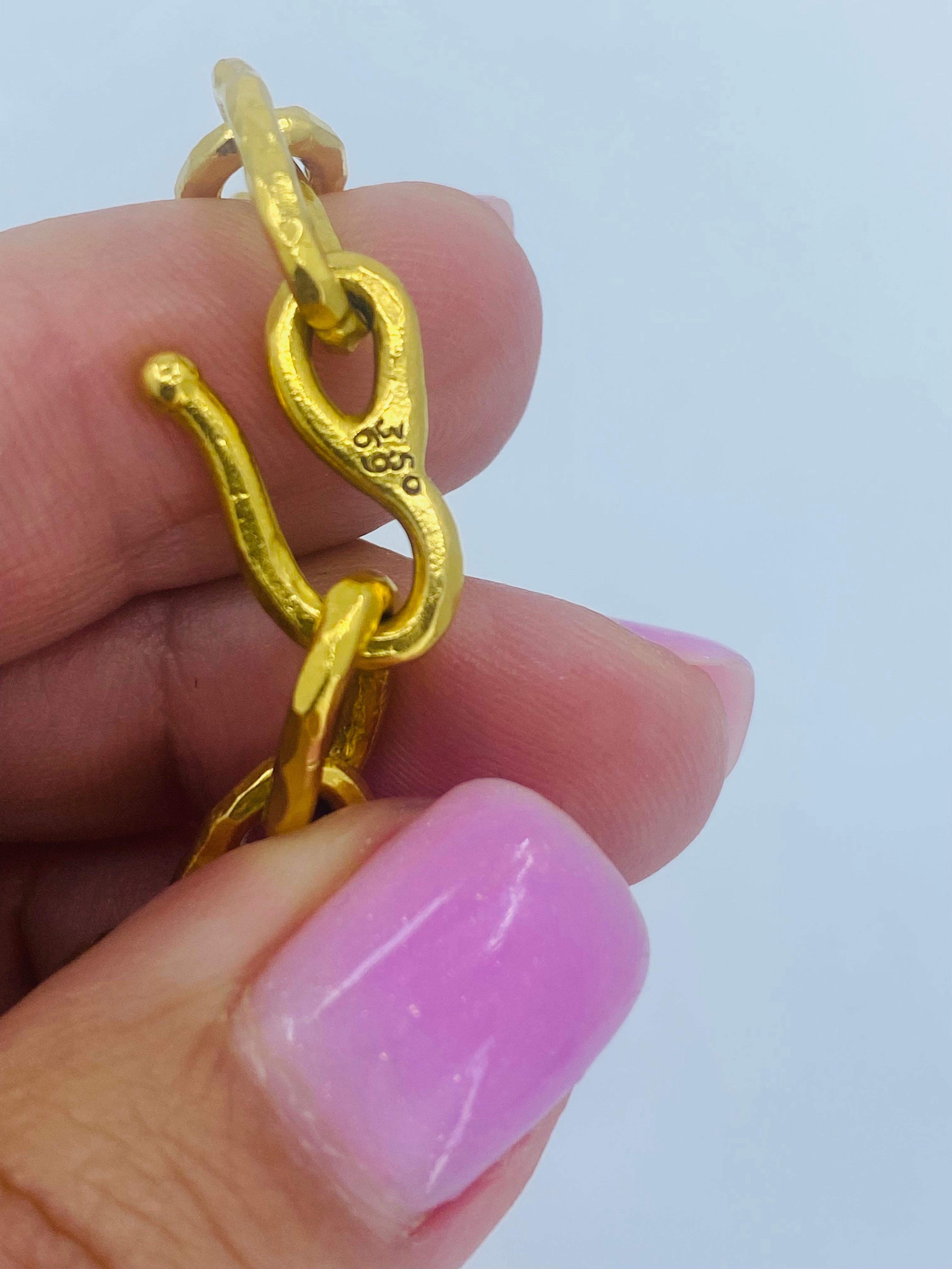 22k Gold Jean Mahie Figural Pendant Necklace For Sale 5