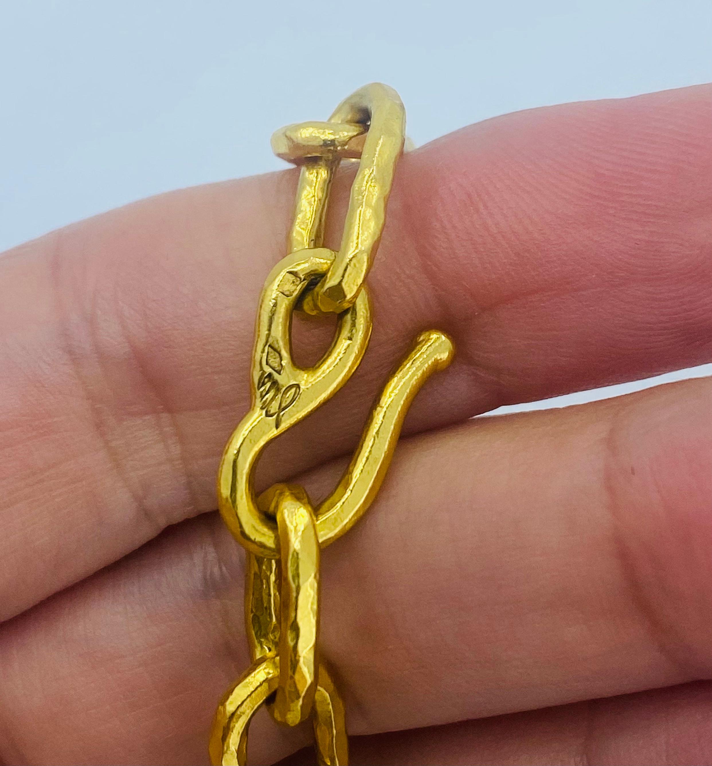 22k Gold Jean Mahie Figural Pendant Necklace For Sale 6