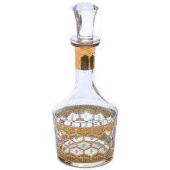 22-Karat Gold Moroccan Themed Vintage Decanter, circa 1965