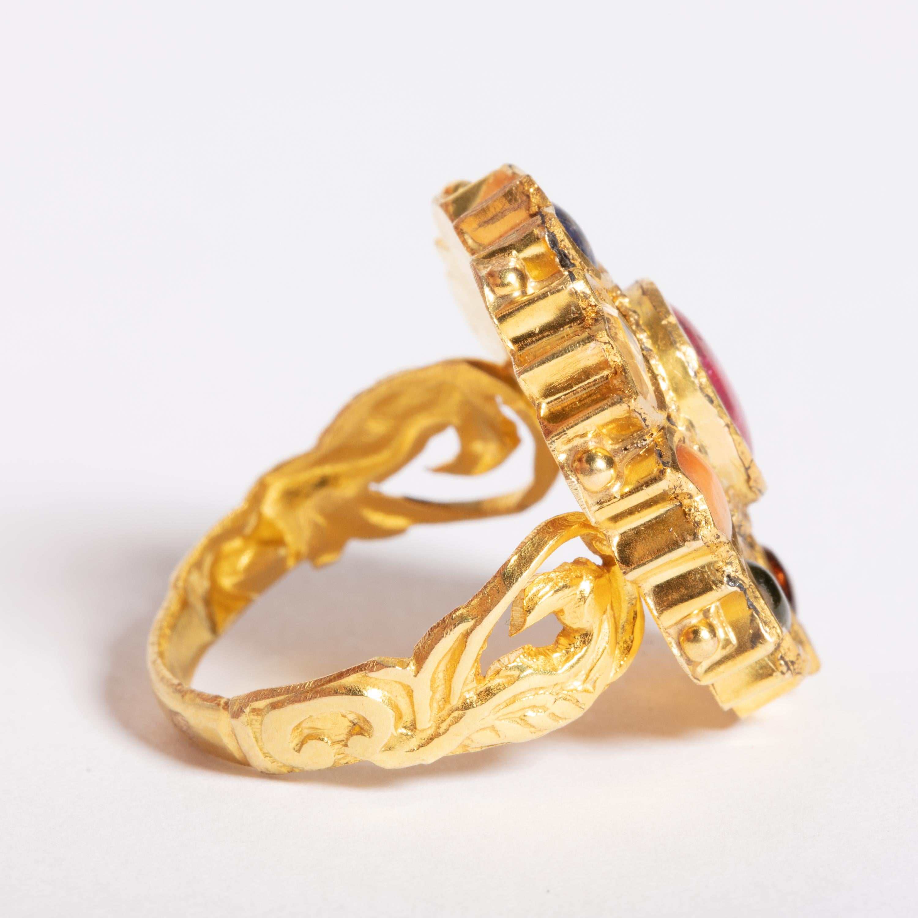 navaratna gold ring