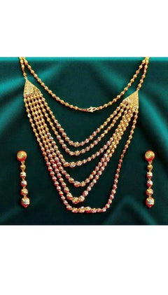 22K Gold Necklace / Earrings Set Dubai Collection