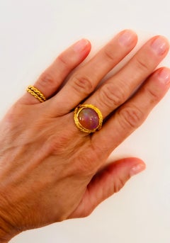 22 Karat Gold Opal Cocktail-Ring, von Tagili