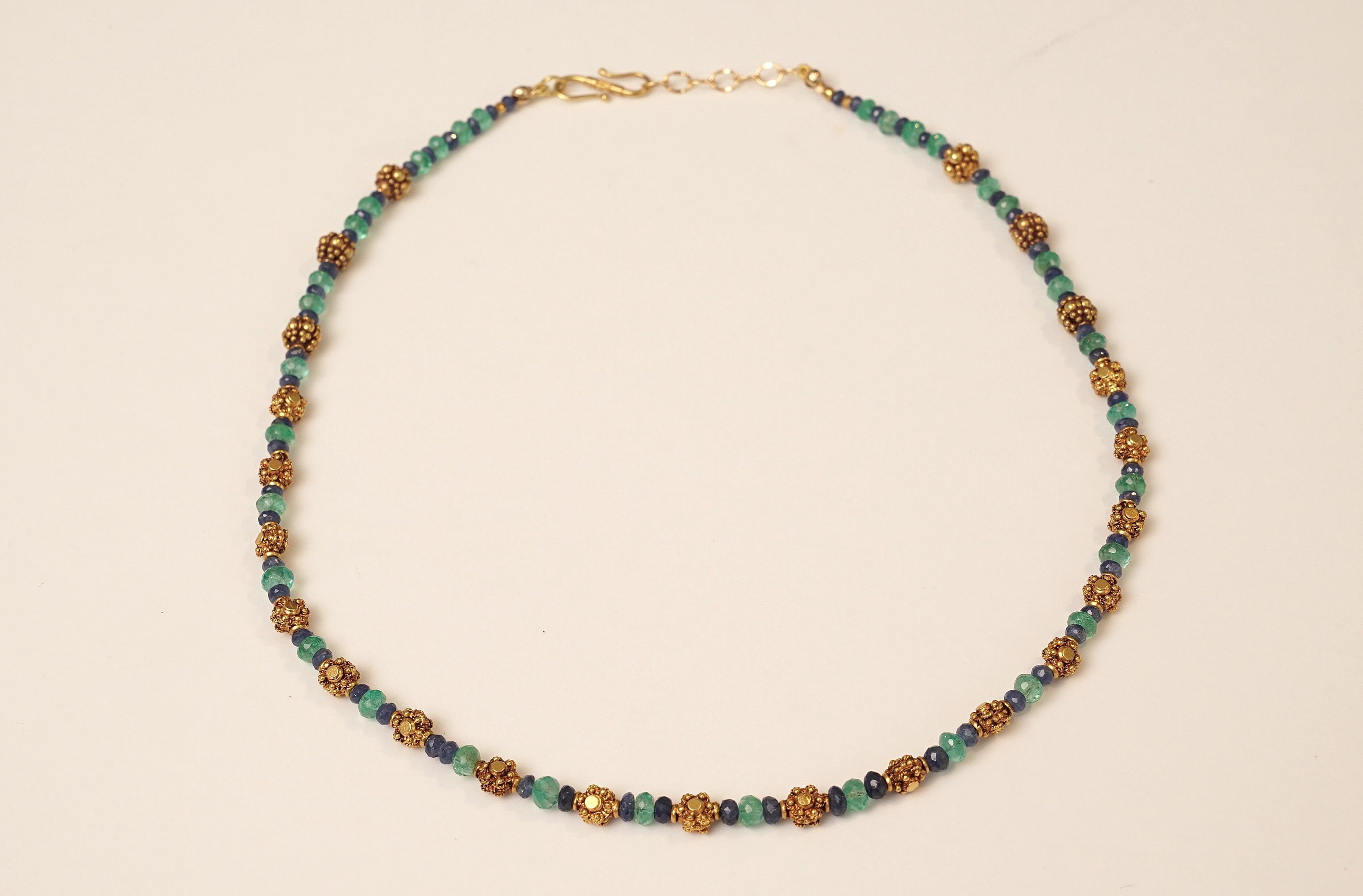 sapphire and emerald necklace