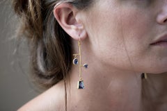 Margery Hirschey 22 Karat Gold Tanzanite Mobile Earrings