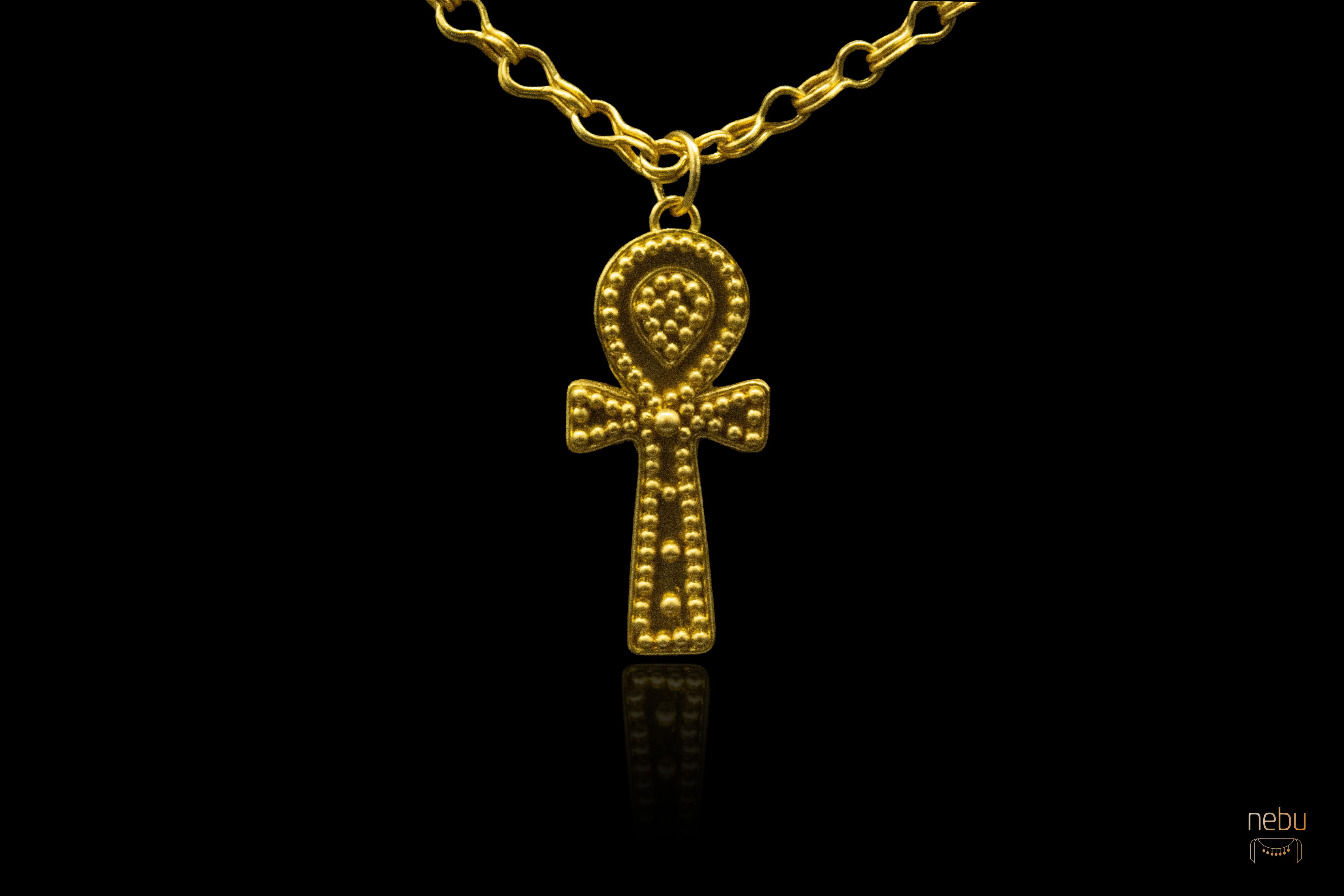 Neoegizio 22K Un Ankh unico nel suo genere in vendita