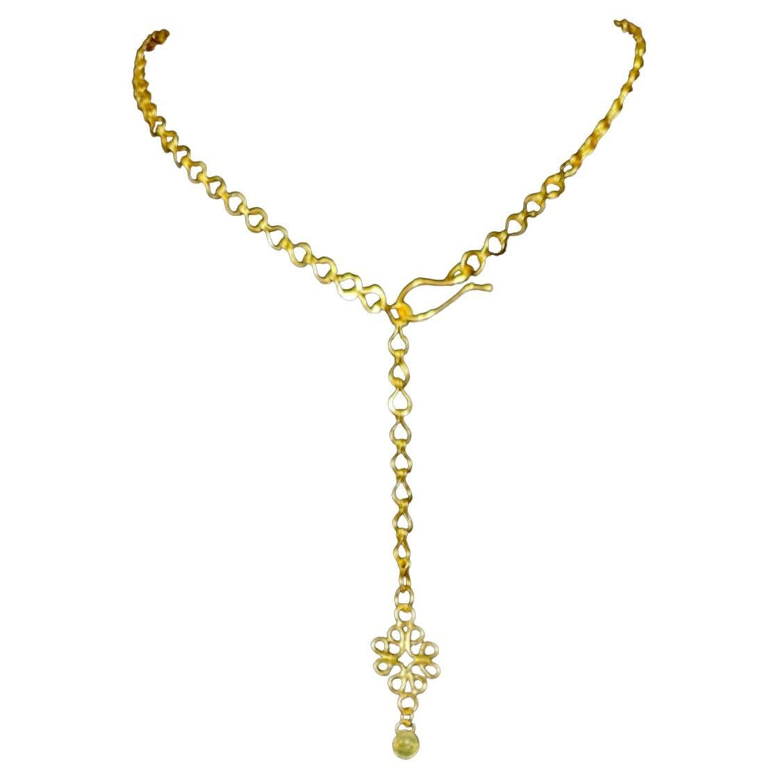 22k Gold Mai's Roman Necklace For Sale