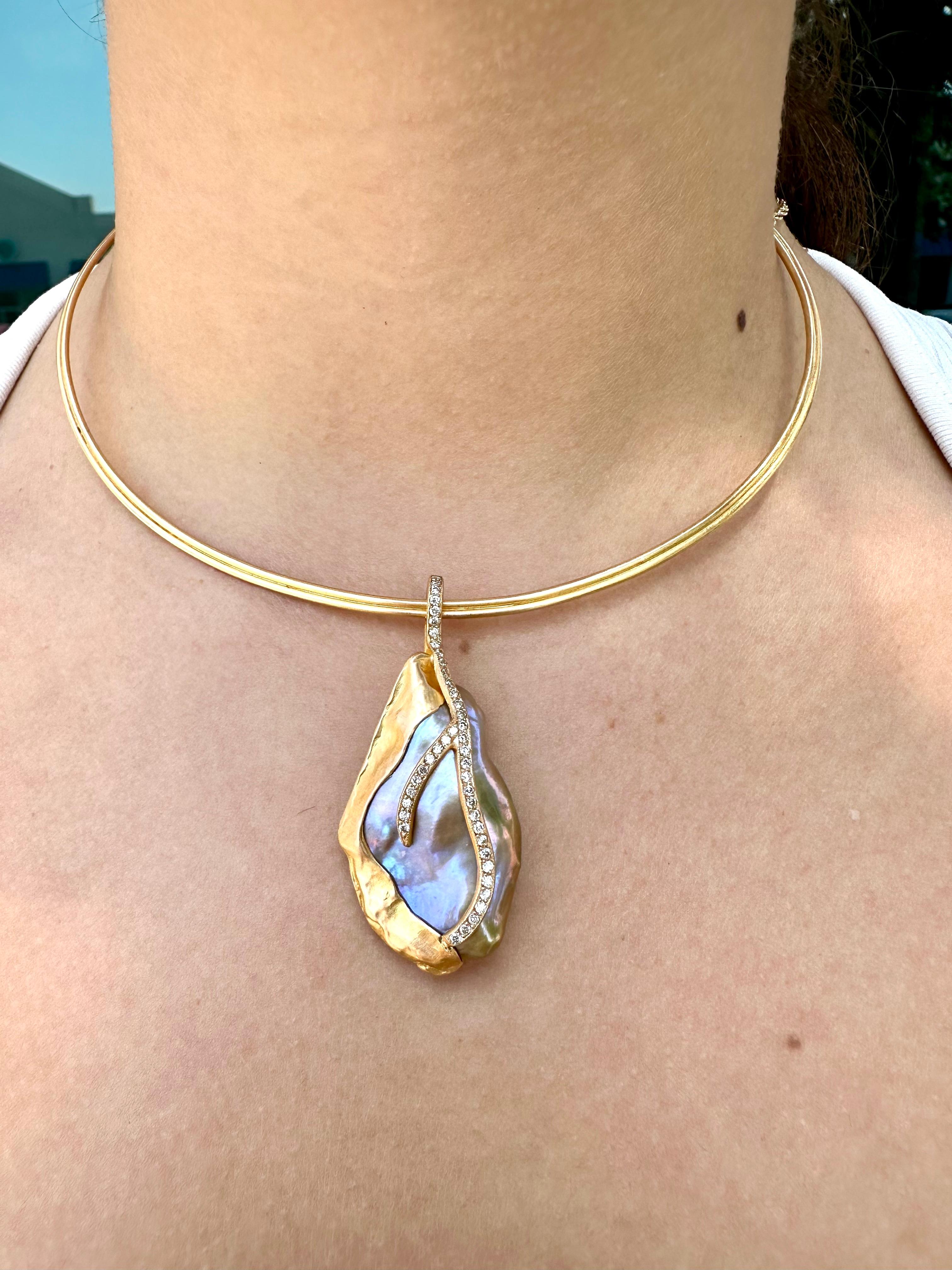 Women's 22K Rose Gold and Pink Freshwater Pearl 