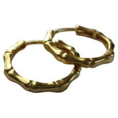 22k Solid Gold Hoop Earrings - 916 Pure Gold (Size 10 mm)