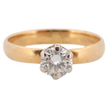 22k Tiffany & Co. Solitario de diamante. Diamante valorado en 0,50 ct. Extremadamente raro.