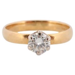 22k Tiffany & Co. Solitario di diamanti. Diamante valutato 0,50ct. Estremamente raro.