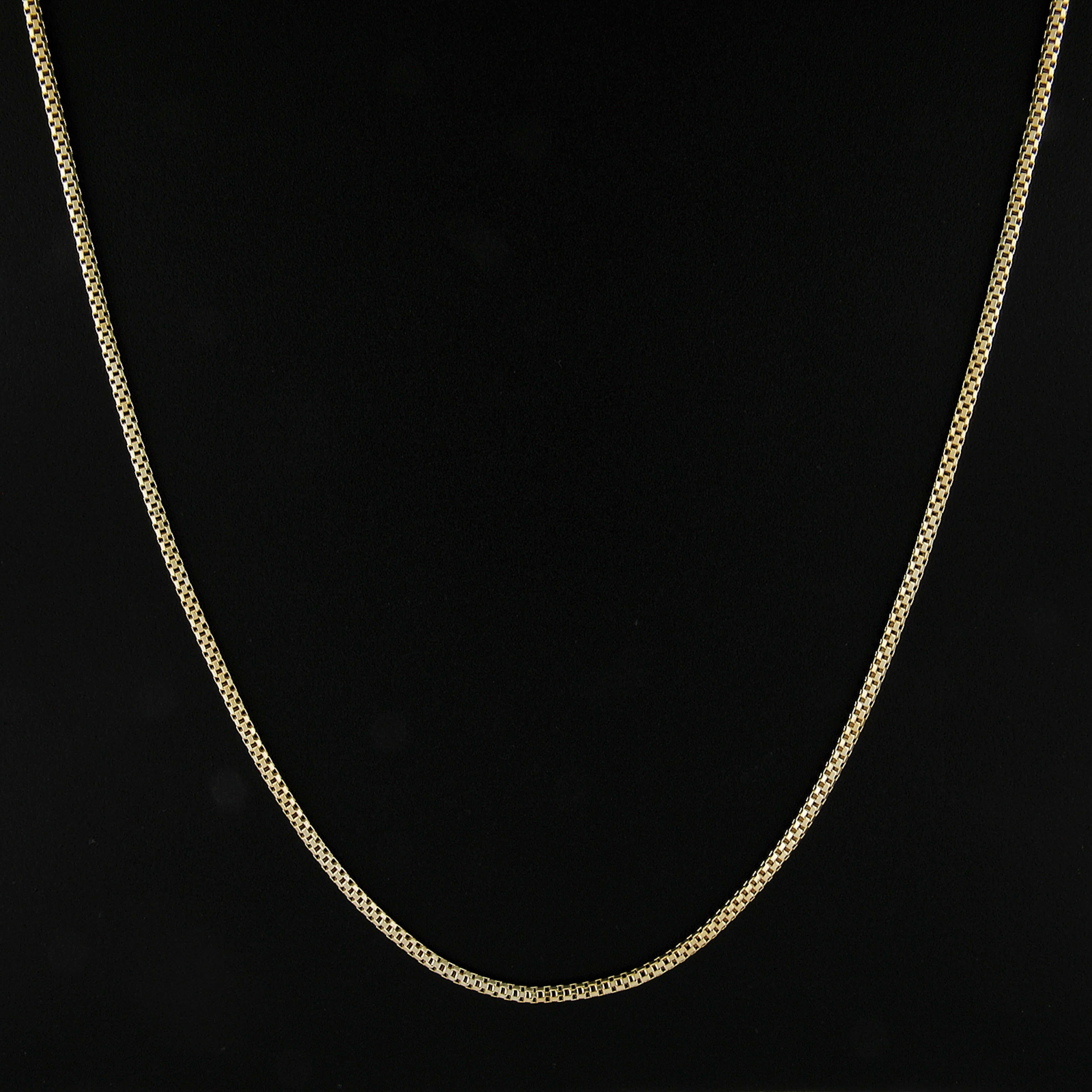 Collier en or jaune 22k avec chaîne à maillons en forme de tube Popcorn et fermoir à crochet en or jaune 22k 1