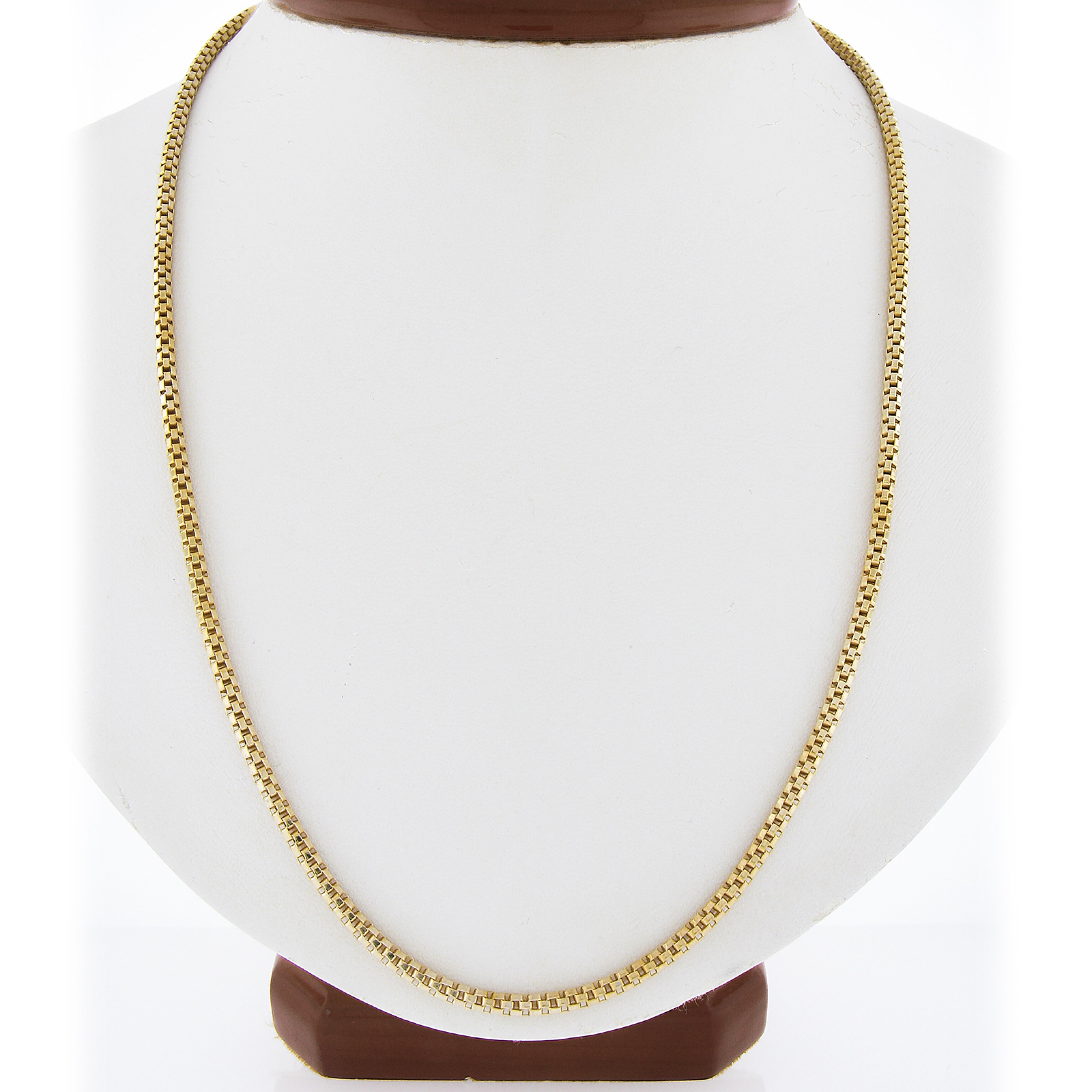 Collier en or jaune 22k avec chaîne à maillons en forme de tube Popcorn et fermoir à crochet en or jaune 22k 2
