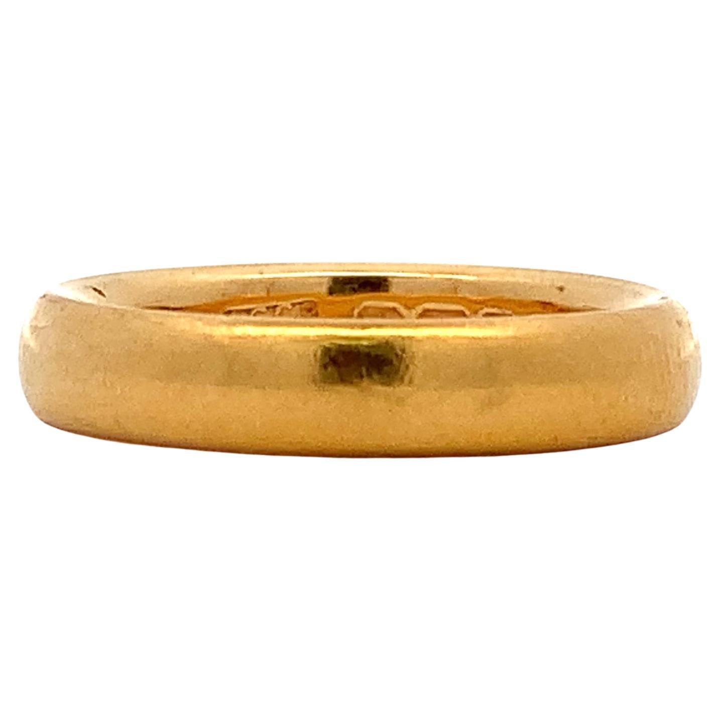 22k Gelbgold klobig glatt Ehering 4mm im Angebot