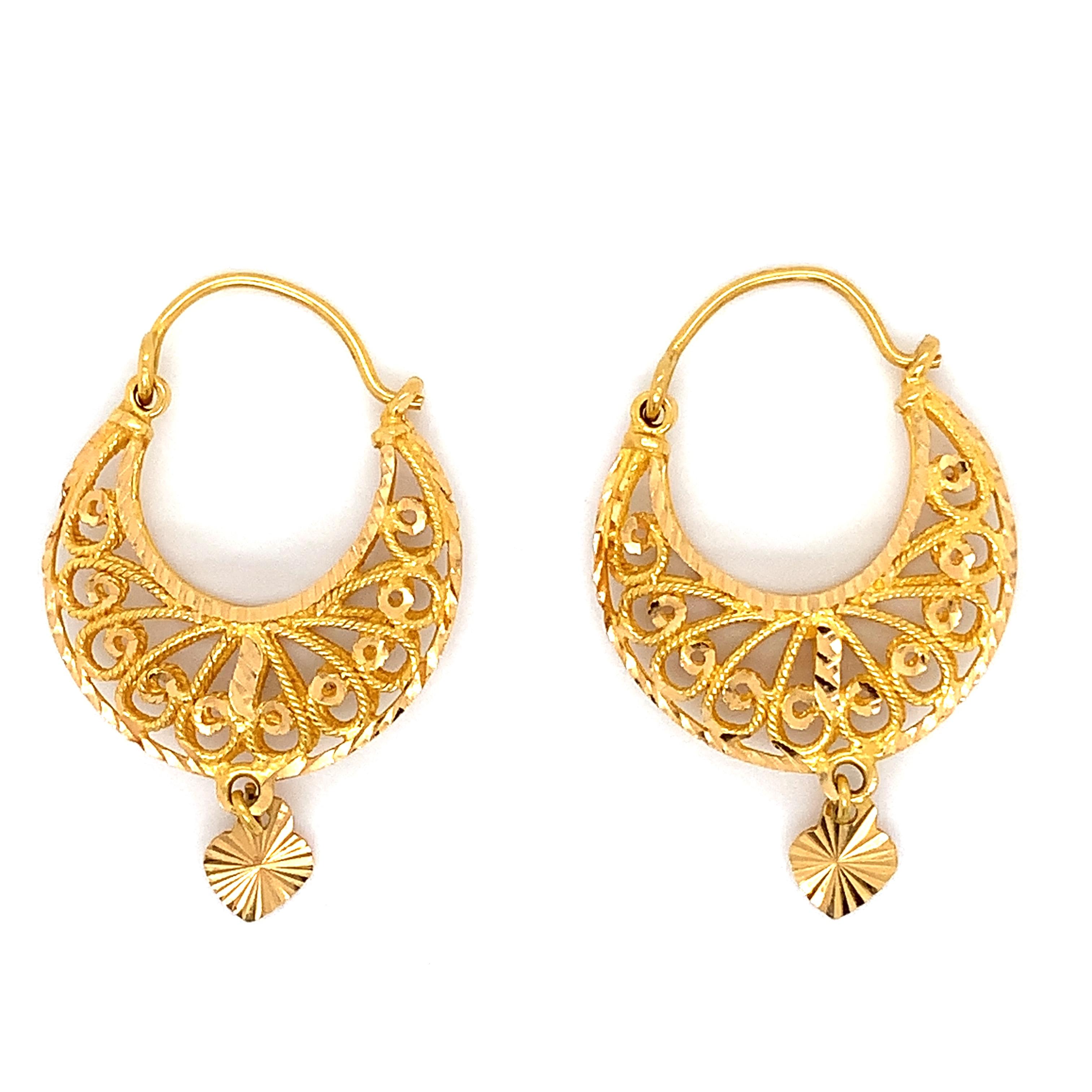 asian gold earrings
