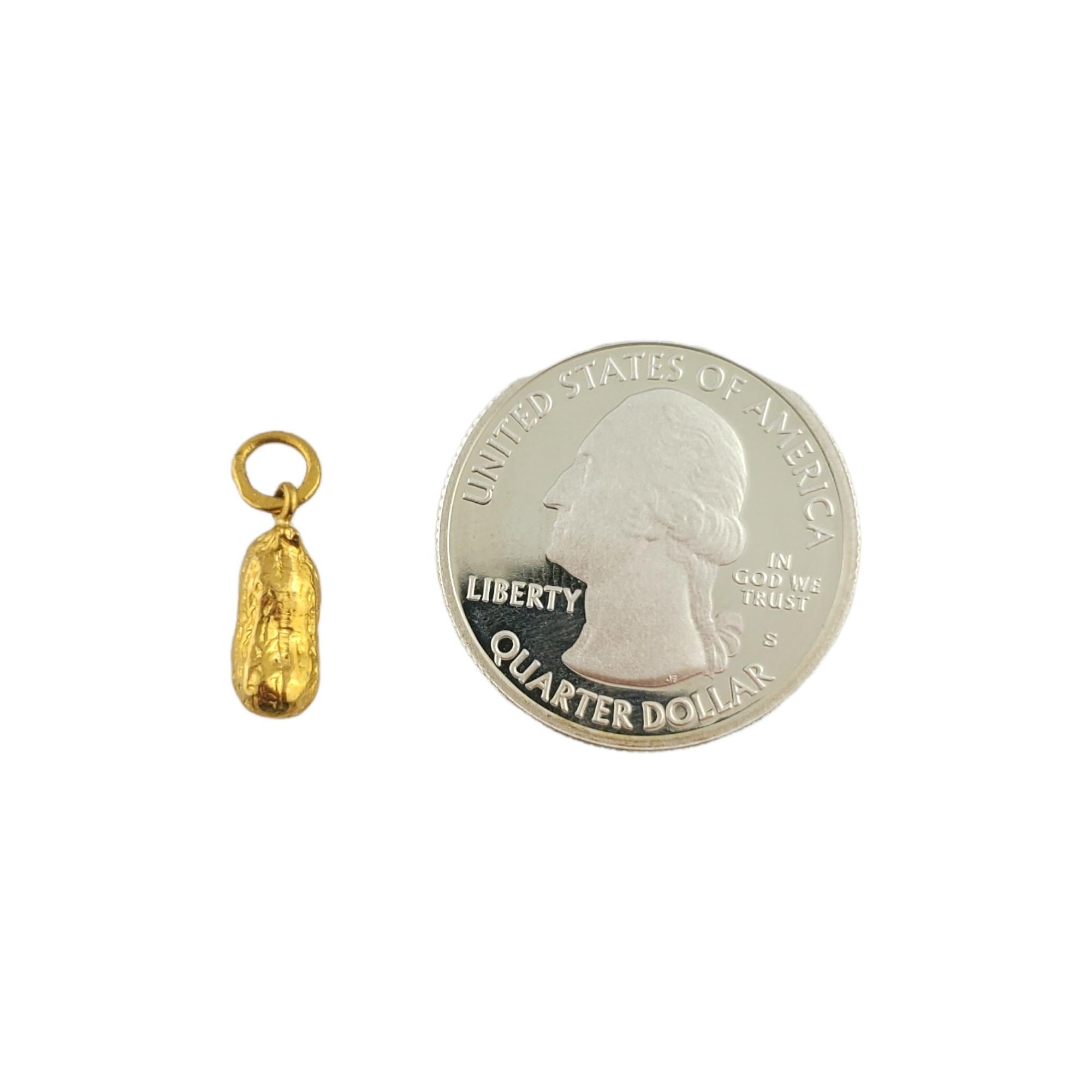 22K Yellow Gold Peanut Charm 1