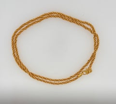 22K Yellow Gold Rope Chain, 12.71 grams