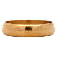 22k Gelbgold breiter schlichter Ehering 5.5mm