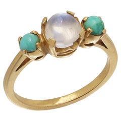Gold Dreisteinige Ringe aus Gold