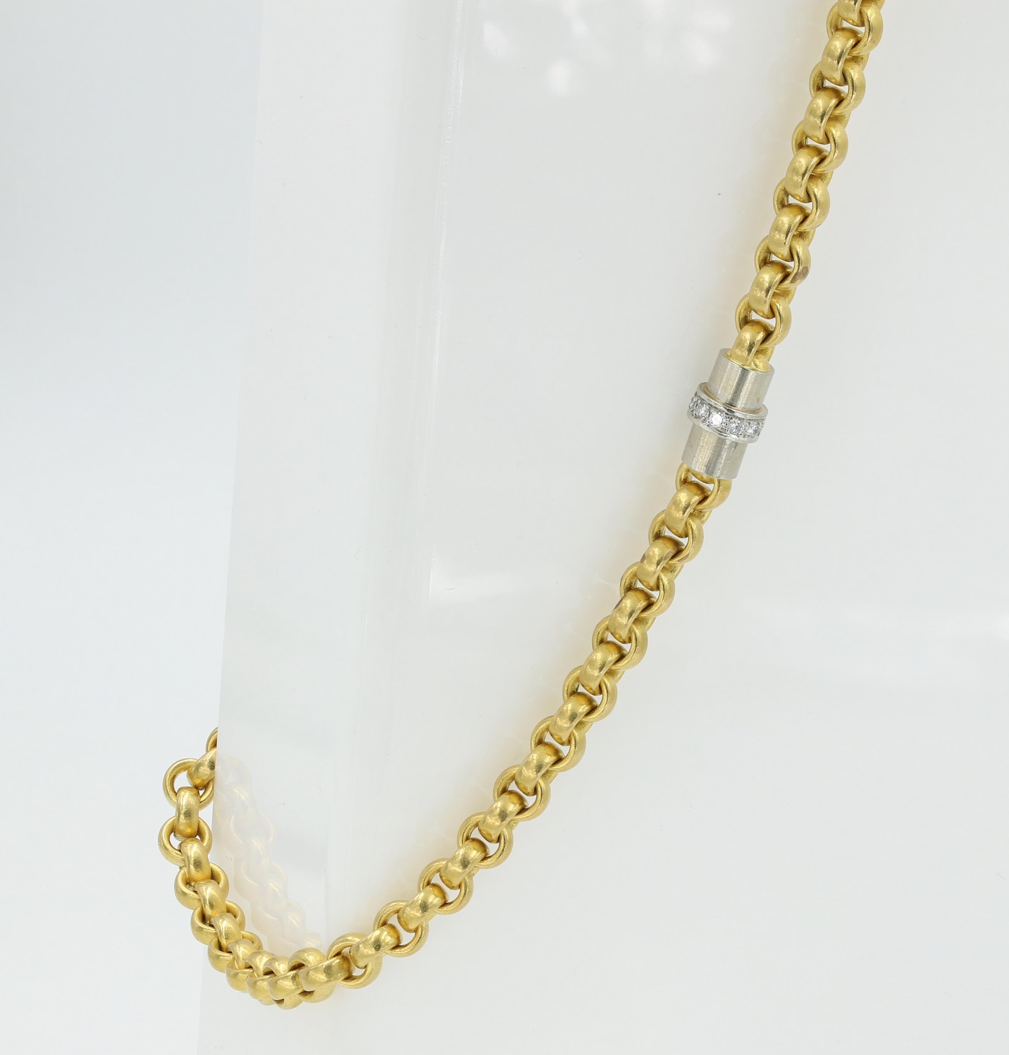 gold chain with diamond clasp