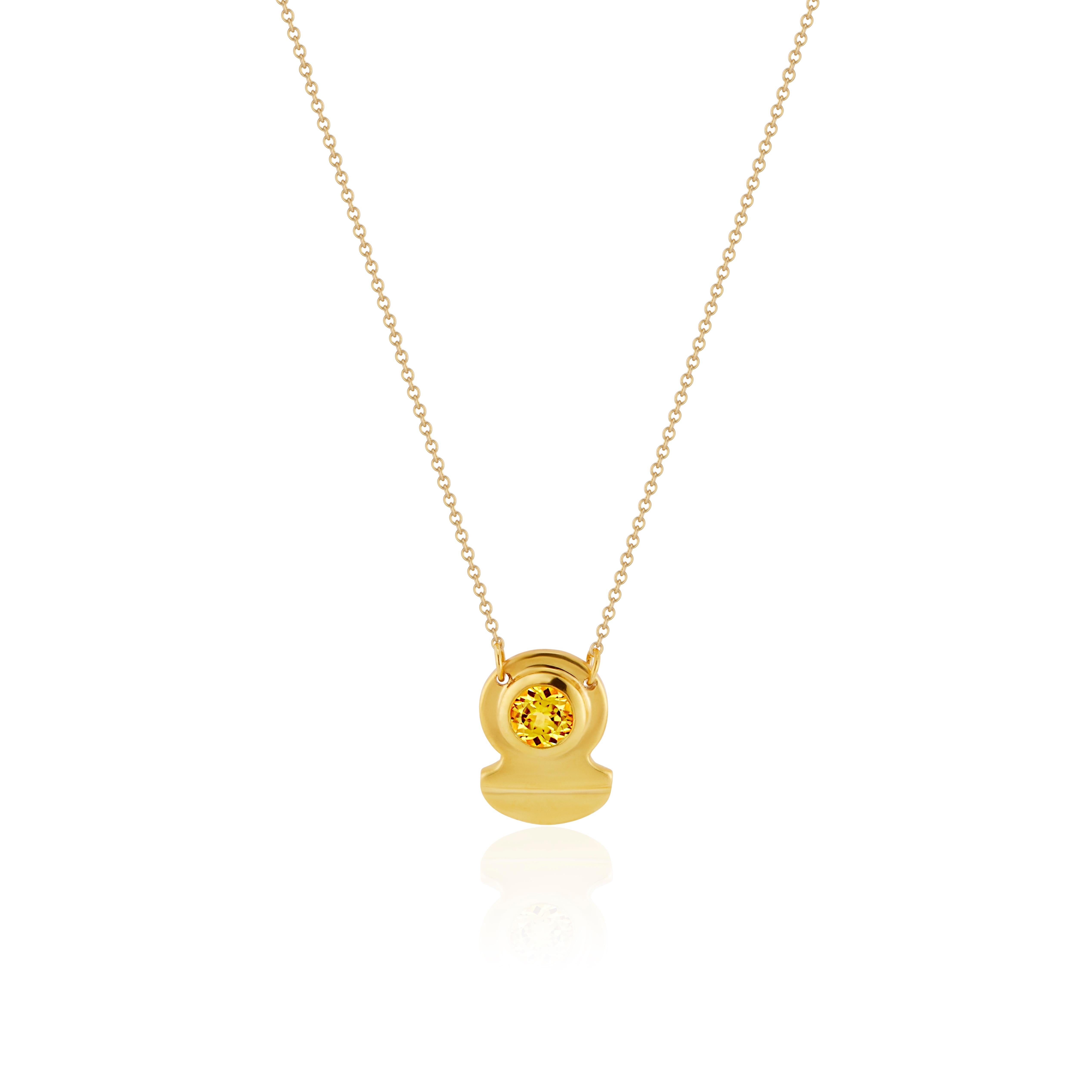 This 16-inch necklace is 22 Karat Yellow Gold Vermeil with an Citrine Solitaire Stone.

We also offer this in 15.5 inches upon request.  Please message the storefront for this option.

All items are made to order, please allow 10-15 business days