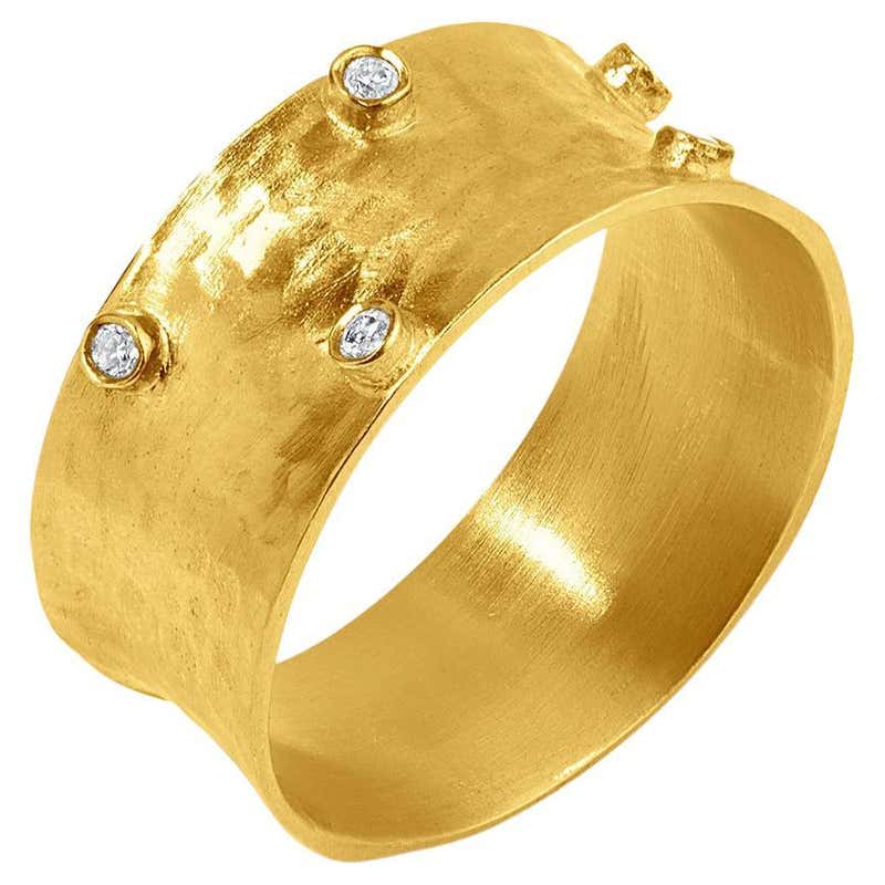 24K Gold Diamond Rings - 139 For Sale on 1stDibs | 24k gold ring with ...