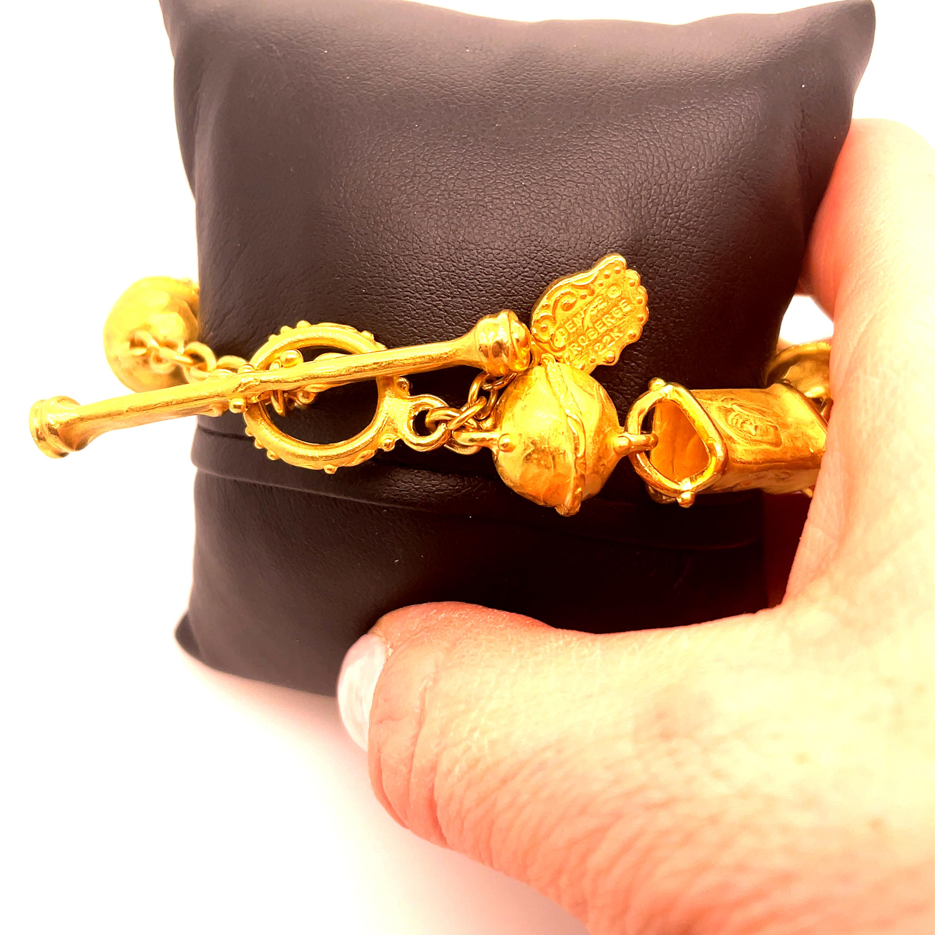 Perfect Denise Roberge bracelet made from 22kt yellow gold