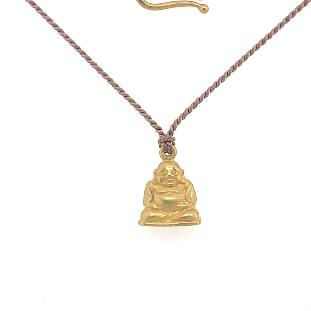 22k gold buddha pendant