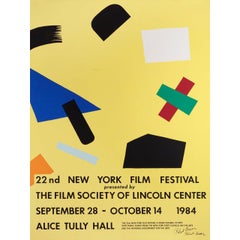 22nd New York Film Festival 1984 U.S. 30 by 40 Poster Signed