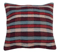 22"x22" SET OF 2 - Handwoven Cushion Covers. A pair of Kilim Accent Pillows