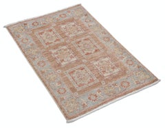 2.2x3 ft handgeknüpfter türkischer Wollteppich für traditionelle Innenräume