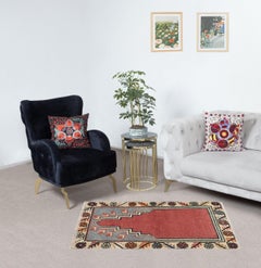 22x36 in Small Handmade Rug, Vintage Turkish Prayer Rug, Decorative Prayer Mat