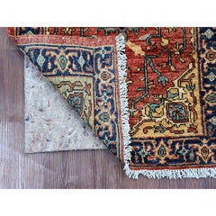 2'2"x6' Auburn Red Aryana Grade Heriz Revival Hand Knotted Wool Runner Rug