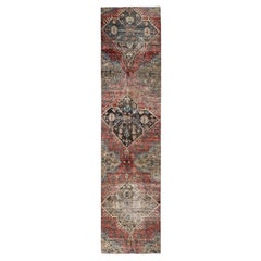2'2"x9'9" Blush Red Vintage Northwest Persian 100% Wool Hand Knotted Runner Rug