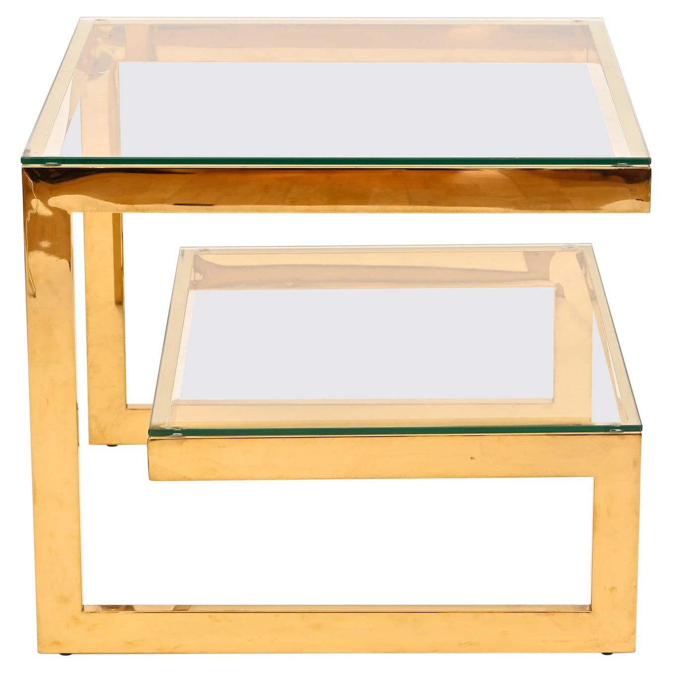 23 Carat Gold Plated Belgo Chrome Table