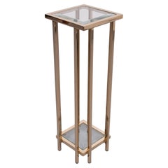 23 Carat Gold plated Pedestal by  Deknudt  Belgium 1970s
